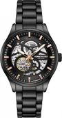 Zegarki męskie - Zegarek męski KENNETH COLE KCWGY0046403 czarny klasyczny skeleton - miniaturka - grafika 1