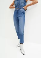 Spodnie damskie - Dżinsy Slim Fit Mid Waist, cropped - bonprix - miniaturka - grafika 1