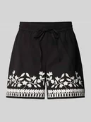 Spodenki damskie - Szorty z kwiatowym wzorem model ‘VACATION’ - miniaturka - grafika 1