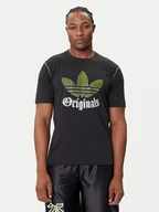 Koszulki męskie - adidas T-Shirt Distressed Graphic JY2761 Czarny Regular Fit - miniaturka - grafika 1