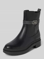 Kozaki damskie - Buty z aplikacją z logo model ‘OVELLE’ - miniaturka - grafika 1