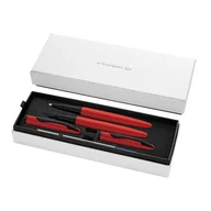 Pióra kulkowe - Pelikan Zestaw Jazz Noble Elegance Red: pióro wieczne + pióro kulkowe - miniaturka - grafika 1