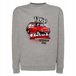 Bluza męska bez kaptura z nadrukiem CZERWONY MALUCH 126P legenda PRL S - Bluzy męskie - miniaturka - grafika 1