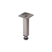 Zawiasy, okucia i inne akcesoria - Nóżka kwadratowa regulowana H=15 satyna - miniaturka - grafika 1