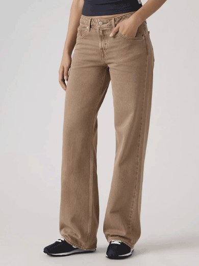 jeansy damskie levis a5566 0062 - low loose washed pine bark gd