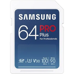 Samsung PRO Plus 2021 SDXC 64GB UHS-I/U3 V30 MB-SD64K/EU MB-SD64K/EU - Karty pamięci - miniaturka - grafika 1