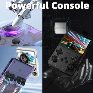 R36S Handheld Game Console, 3.5-inch IPS Screen, Linux System, 11 Emulator, 64GB - Transparent Purple - Konsole i gry retro - miniaturka - grafika 5