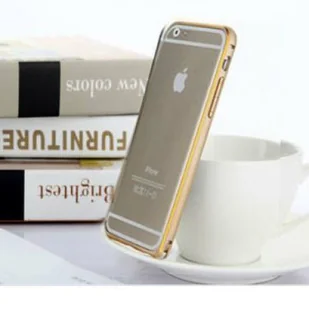 Oryginalne etui na telefon komórkowy Metal Bumper do iPhone 6s Gold - Etui i futerały do telefonów - miniaturka - grafika 1