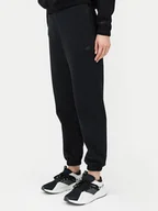 Spodnie sportowe damskie - 4F Spodnie dresowe 4FWSS24TTROF666 Czarny Regular Fit - miniaturka - grafika 1