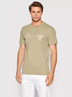 Koszulki męskie - GUESS T-Shirt M2YI63 K9RM1 Beżowy Slim Fit - miniaturka - grafika 1