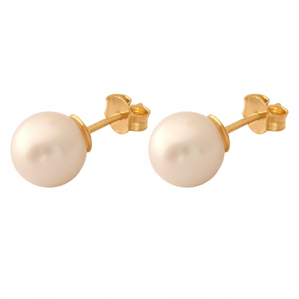 Złote Kolczyki Na sztyft 585 2.90 g Perły