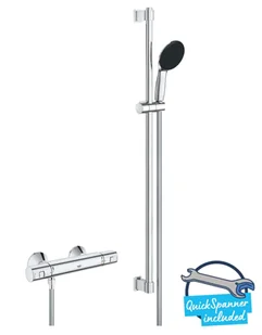 Grohe QuickFix Precision Start - System prysznicowy z termostatem, chrom 34854001 - Zestawy prysznicowe - miniaturka - grafika 1