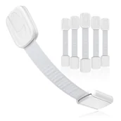 Zawiasy, okucia i inne akcesoria - Zestaw 6 blokad zabezpieczających dla dzieci, do szafek, toalet, kuchni, drzwi, okien, lodówek, bardzo mocny klej, ochrona dzieci i zwierząt domowych - miniaturka - grafika 1