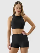 Stroje kąpielowe - 4F Góra od bikini damska - czarna S - miniaturka - grafika 1