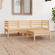 Meble ogrodowe - vidaXL 4-cz zestaw mebli wypoczynkowych do ogrodu drewno sosnowe 3082467 - miniaturka - grafika 1