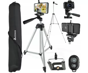 TRIPOD Statyw do Telefonu Selfie Stick Uchwyt PILOT Aparat Kamera 133cm - Selfie stick - miniaturka - grafika 1