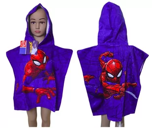 ﻿SPIDERMAN  Ponczo RĘCZNIK DZIECIĘCY Okrycie Kąpielowy 100% Bawełna MARVEL - Okrycia kąpielowe dla dzieci - miniaturka - grafika 1