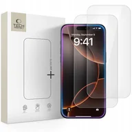 Szkła hartowane na telefon - Szkło hartowane Tech-Protect Glass Fit+ do Apple iPhone 16 Pro / 17 / 17 Pro Clear [2 PACK] - miniaturka - grafika 1