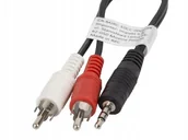 Kable - Kabel audio Lanberg stereo minijack - 2x Chinch M/M 1,5m - miniaturka - grafika 1