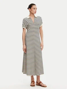 Tommy Hilfiger Sukienka codzienna WW0WW44514 Beżowy Regular Fit - Sukienki - miniaturka - grafika 1