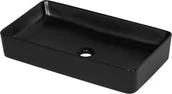 Umywalki - Umywalka ceramiczna HERO czarna matowa - miniaturka - grafika 1