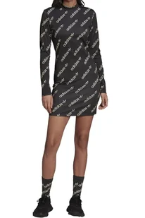 Sukienka damska Adidas dopasowana sportowa z nadrukiem -XS - Sukienki - miniaturka - grafika 1
