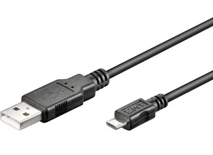 Wentronic Wtyczka USB 2.0 przewód łączący (A na wtyk B Micro) Czarny 1,8 m, czarny 4040849931819 - Kable USB - miniaturka - grafika 2