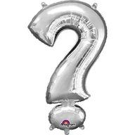 Balony i akcesoria - Balon foliowy, ?, srebrny, 55x91 cm - miniaturka - grafika 1