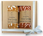 Pieluchy - PREZENT NA NARODZINY DZIECKA PIELUSZKI MUŚLINOWE 120x110cm BAWEŁNA 100% - miniaturka - grafika 1