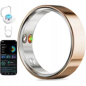 Smartringi - Inteligentny pierścień w kolorze różowego złota Całkowicie metalowy alert wariacji Monitor fitness Hrv Rozmiar 9 - miniaturka - grafika 1