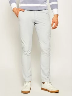 Spodnie męskie - Strellson Spodnie materiałowe Code-D 30020082 Szary Slim Fit - grafika 1
