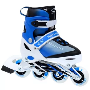 Rolki regulowane SMJ sport BS-901MA Boy niebieskie - Rolki - miniaturka - grafika 1