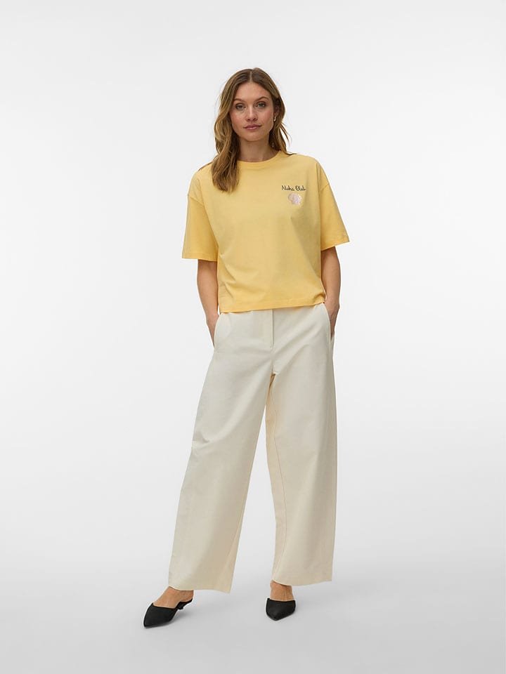 Vero Moda Koszulka w kolorze żółtym