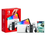 Konsole Nintendo - Nintendo Switch OLED Biały + The Legend of Zelda Tears of the Kingdom - miniaturka - grafika 1