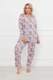 Toliana piżama damska długi rękaw, długie spodnie - Italian Fashion - Piżamy damskie - miniaturka - grafika 1
