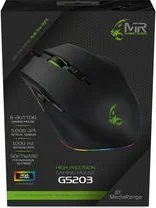 MediaRange MOUSE USB OPTICAL BLACK/MRGS203 MEDIARANGE - Myszki - miniaturka - grafika 1