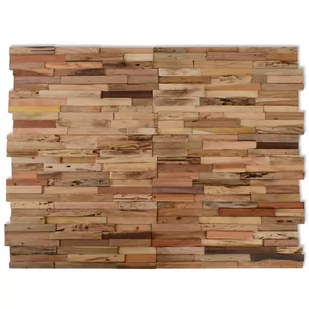 VidaXL Lumarko Ścienne panele okładzinowe, 10 szt., 1,03 m, tek z recyklingu! 326170 VidaXL - Panele podłogowe - miniaturka - grafika 1