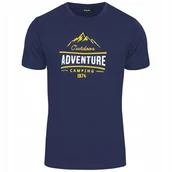 Koszulki męskie - Koszulka Męska LORE HI-TEC T-Shirt Bawełniana Podkoszulek Granatowa M - miniaturka - grafika 1