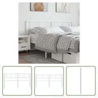 Inne meble do sypialni - The Living Store Metalowe wezgłowie - białe - 180 cm - Wezgłowie - miniaturka - grafika 1