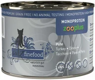 Mokra karma dla kotów - catz finefood monoproteinowa zooplus 6 x 200 g - Indyk - miniaturka - grafika 1