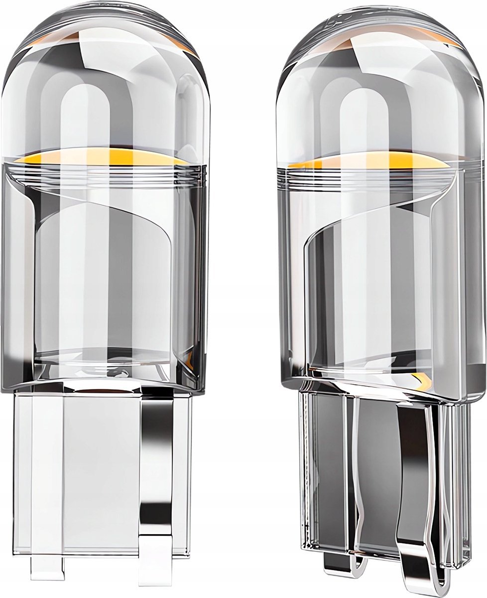 ŻARÓWKA LED W5W KRYSTALICZNA LEDOWA T10 SPHERE COB 360' WHITE 2szt kpl