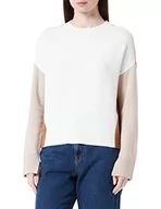 Swetry damskie - s.Oliver Sweter damski, biały, 46 - miniaturka - grafika 1