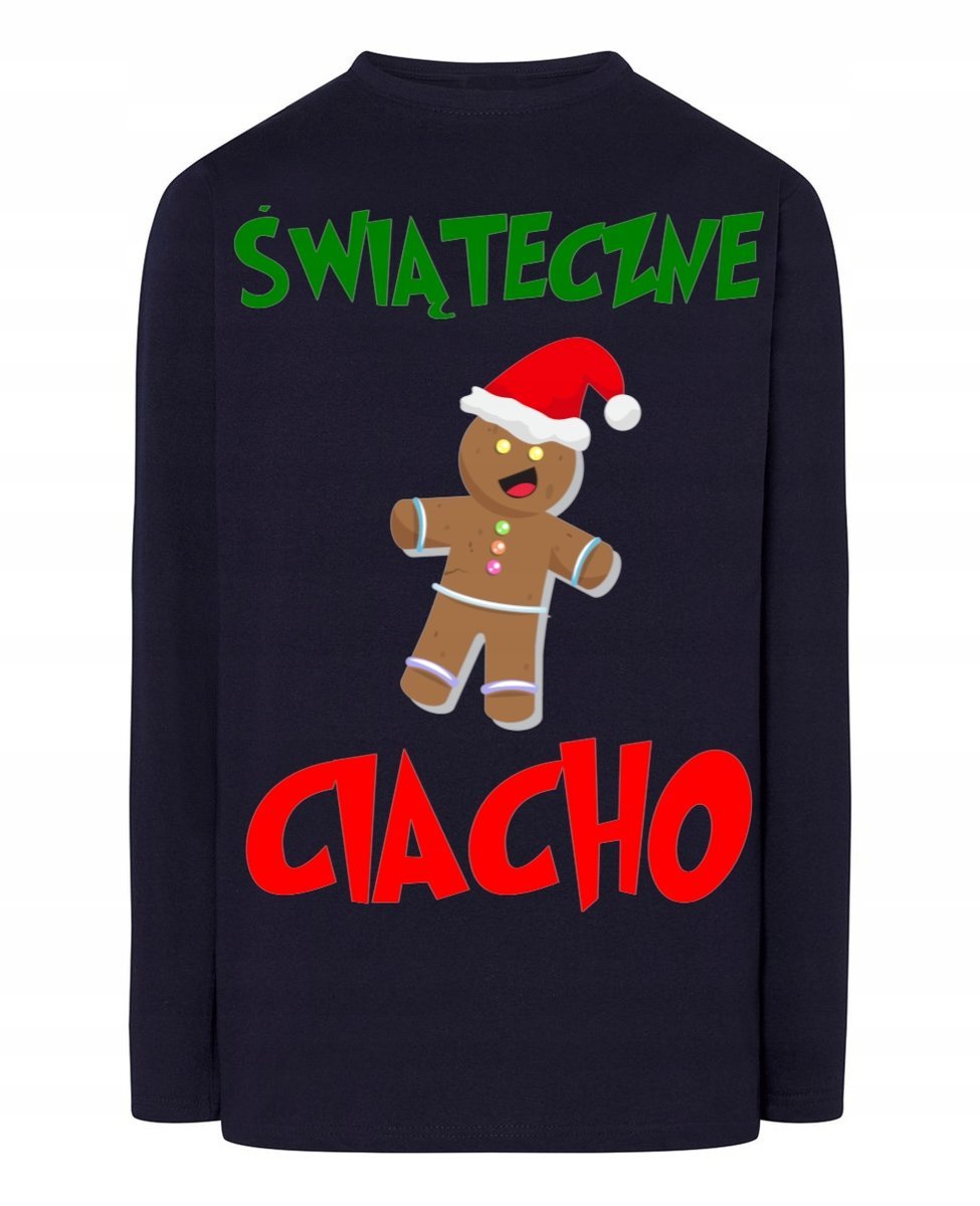 Longsleeve męski Ciastek Świąteczne Ciacho Idealny Prezent r.S