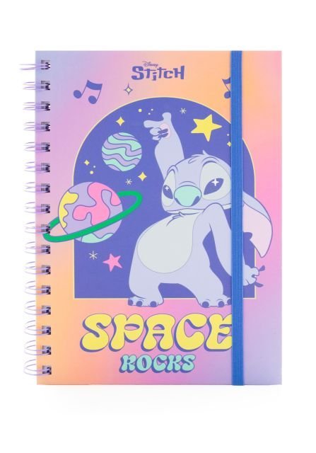 Notes A5 kołozeszyt Lilo i Stitch Planetary 80k w linie gumka dla Dziecka