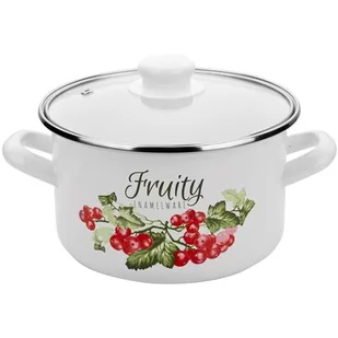 Garnek emaliowany, prosty, Kalina Z/P, 24 cm, 5,6 l - Garnki - miniaturka - grafika 1