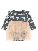 Body dla niemowląt - COOL CLUB Body w kolorze antracytowo-beżowym - miniaturka - grafika 1