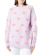 Swetry damskie - LIBBI Damski sweter z dzianiny 12425445-LI01, jasnofioletowy, M/L, jasnofioletowy, M-L - miniaturka - grafika 1