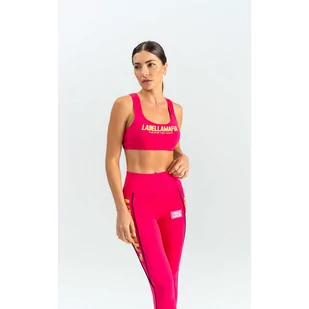 Biustonosz sportowy LABELLAMAFIA SPORTS BRA MOVEMENT PINK - Bielizna sportowa damska - miniaturka - grafika 3