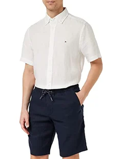 Tommy Hilfiger Męskie harlem PO TECH lniane szorty lite, pustynne niebo, 28 W, Pustynne niebo, 28W - Spodenki damskie - miniaturka - grafika 1
