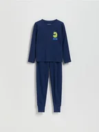 Skarpetki dla dzieci - Reserved - Dwuczęściowa piżama - granatowy - miniaturka - grafika 1